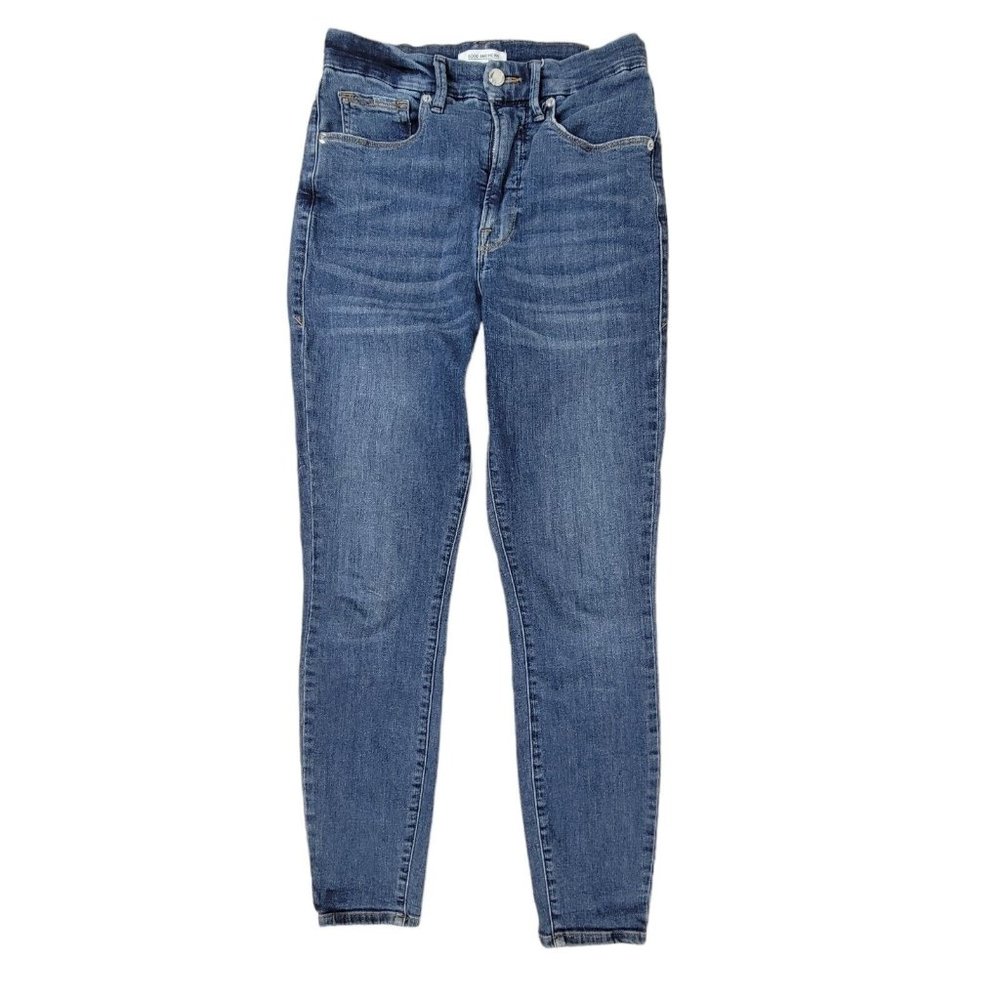 Good American Good Legs Released Hem Women's Size 4/27 Blue Jeans GLRH899VT Blue
